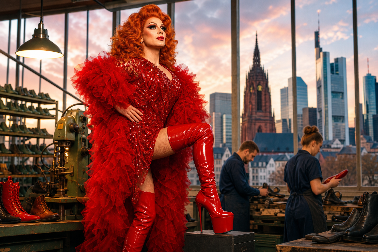 Kinky Boots kommt nach Frankfurt: Dragqueen rettet die Schuhfabrik!