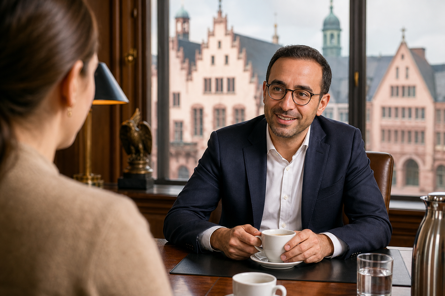 Kaffee mit dem Chef: OB Mike Josef öffnet sein Büro im Römer!