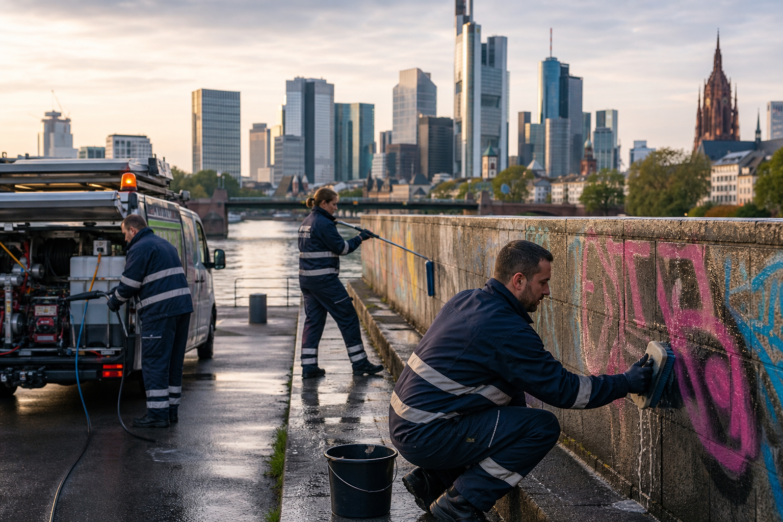 Update: Jetzt auch Farbschmierereien in Sachsenhausen und Westend – Frankfurt kämpft gegen Vandalismus!
