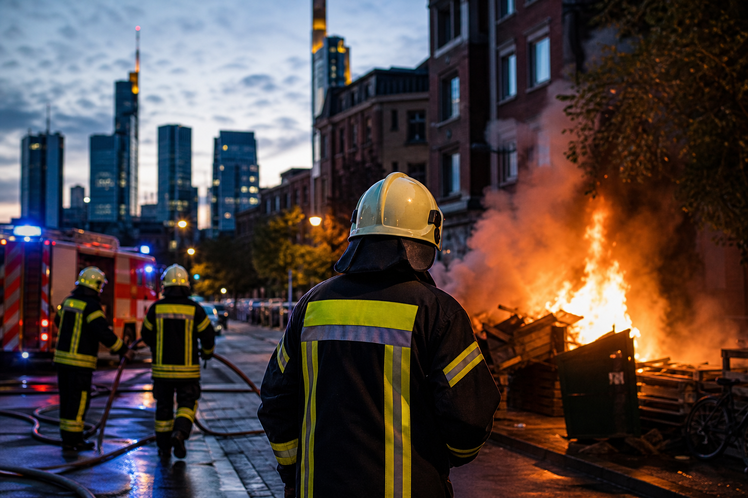 Feuer im Ostend: Fahrlässige Brandstiftung sorgt für Feuerwehreinsatz in Frankfurt