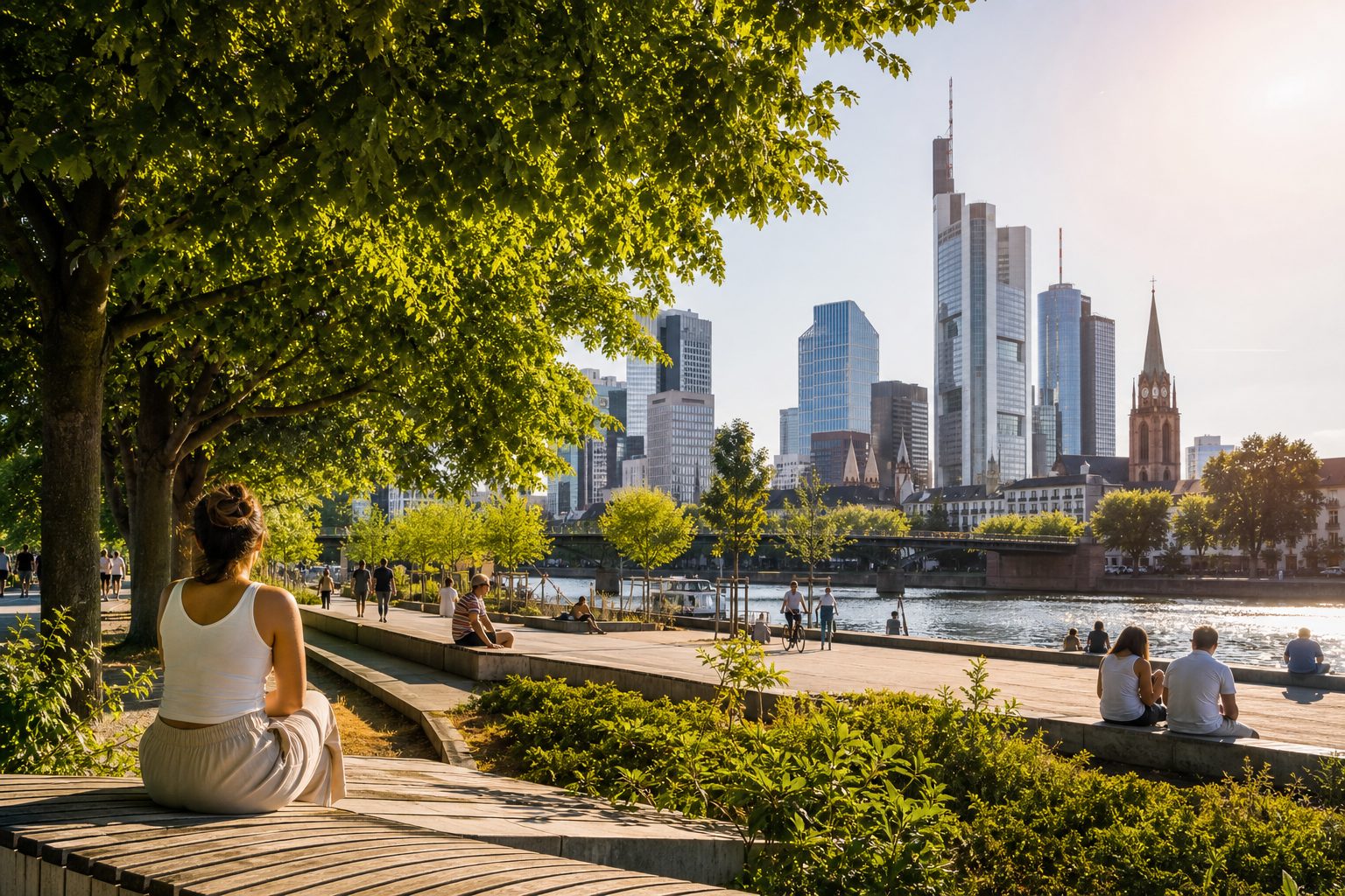 41,2 Grad in Frankfurt: Wir brauchen dringend mehr kühle Orte in der Stadt!