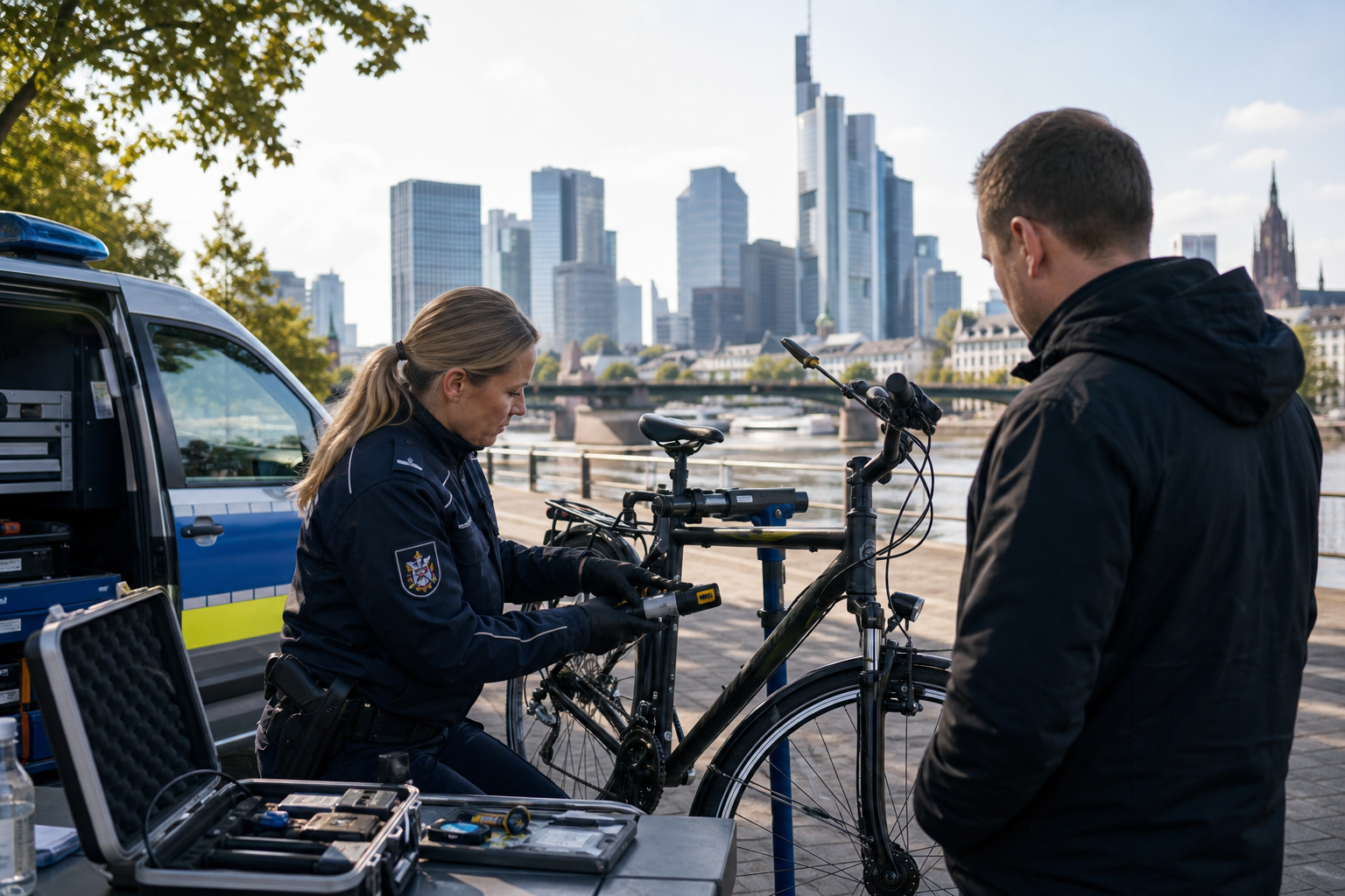 Kostenloses Fahrrad-Codieren in Frankfurt: Die Polizei ist wieder dabei!